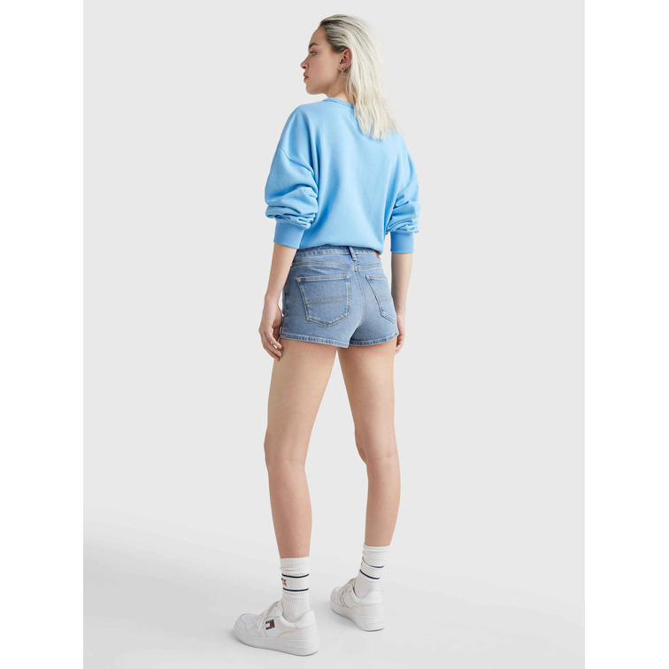SHORT VAQUERO CEÑIDO DE TALLE MEDIO MUJER TOMMY JEANS NORA