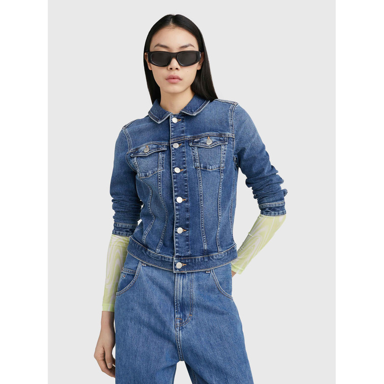 CAZADORA VAQUERA DE CORTE SKINNY MUJER TOMMY JEANS