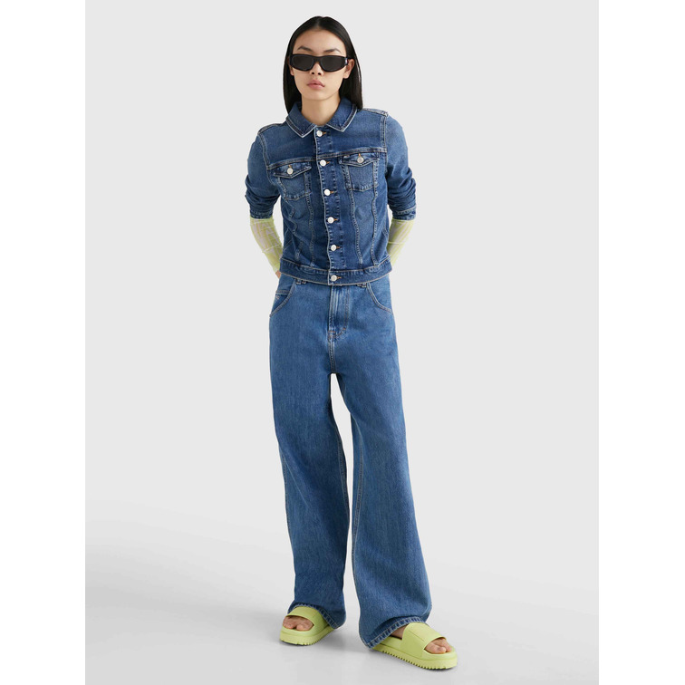 CAZADORA VAQUERA DE CORTE SKINNY MUJER TOMMY JEANS
