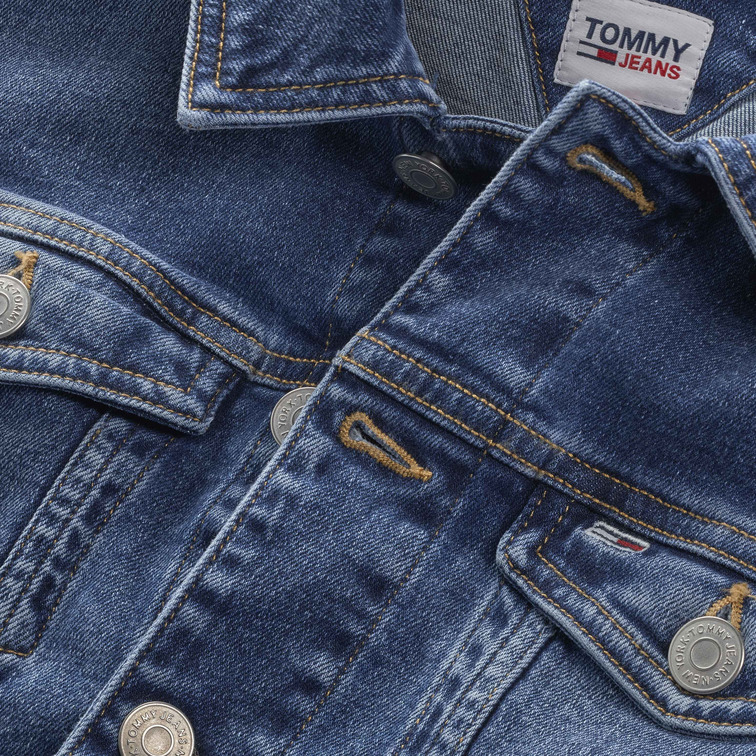 CAZADORA VAQUERA DE CORTE SKINNY MUJER TOMMY JEANS
