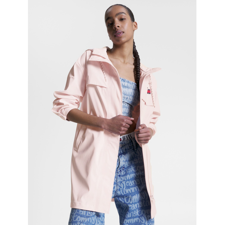 CORTAVIENTOS LARGO CON CAPUCHA MUJER TOMMY JEANS