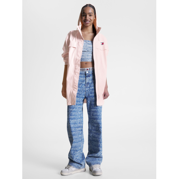 CORTAVIENTOS LARGO CON CAPUCHA MUJER TOMMY JEANS
