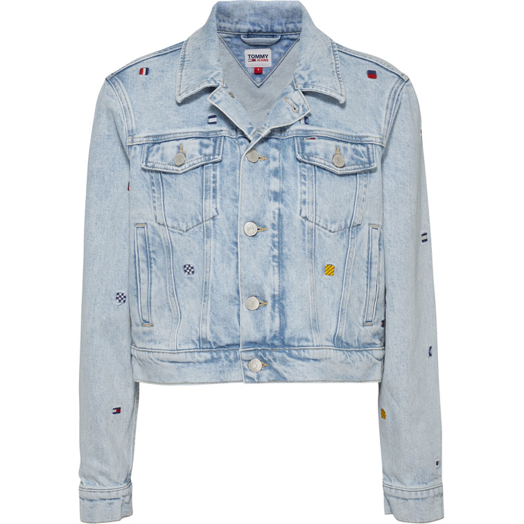 CAZADORA VAQUERA CON LOGO BORDADO MUJER TOMMY JEANS