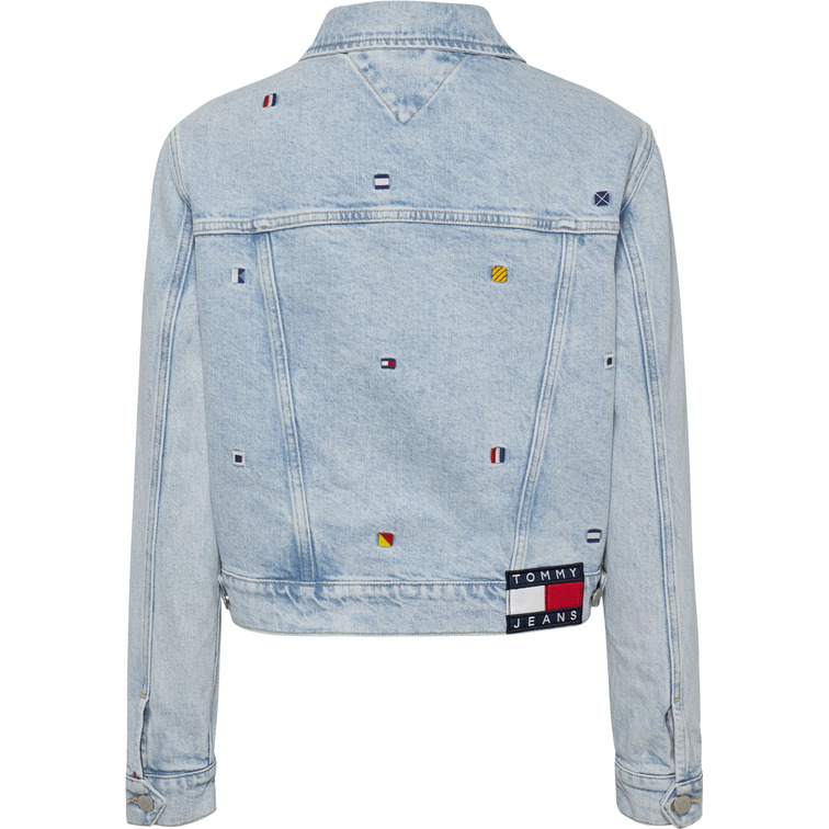 CAZADORA VAQUERA CON LOGO BORDADO MUJER TOMMY JEANS