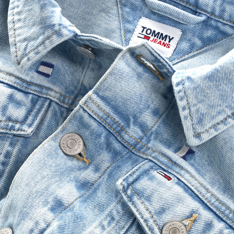 CAZADORA VAQUERA CON LOGO BORDADO MUJER TOMMY JEANS