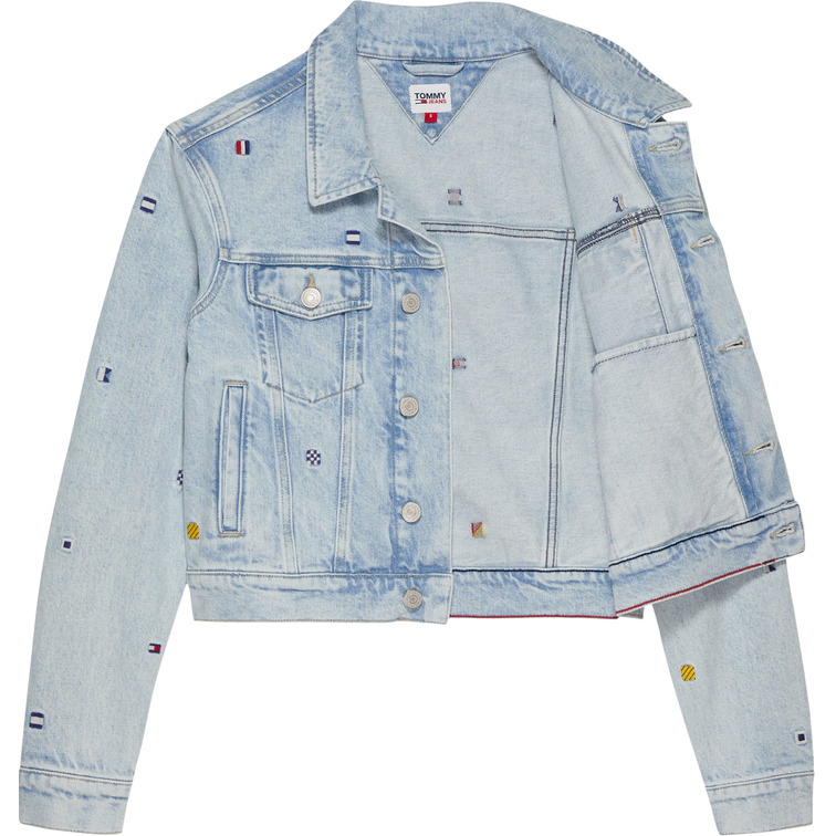 CAZADORA VAQUERA CON LOGO BORDADO MUJER TOMMY JEANS