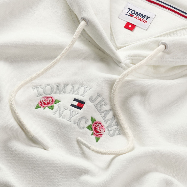 SUDADERA CON CAPUCHA Y LOGO FLORAL MUJER TOMMY JEANS