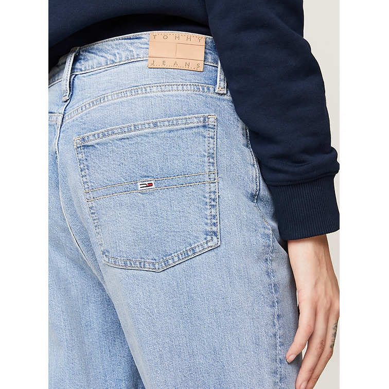 VAQUERO MUJER TOMMY JEANS IZZIE AJUSTADOS TALLE ALTO
