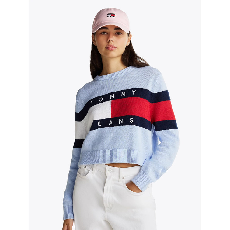 JERSEY COLORBLOCK MUJER TOMMY JEANS FIT HOLGADO