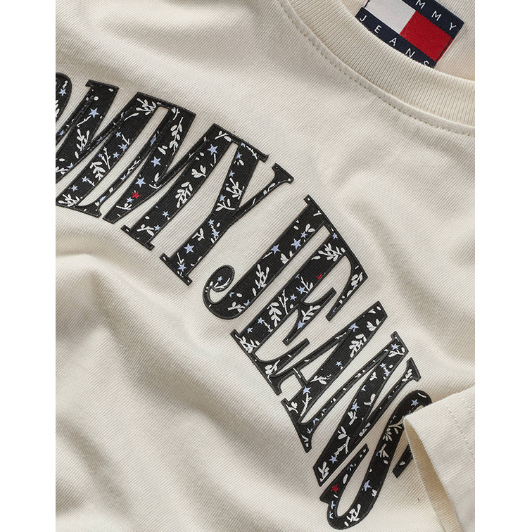 CAMISETA MUJER TOMMY JEANS LOGO FLORAL FIT REGULAR