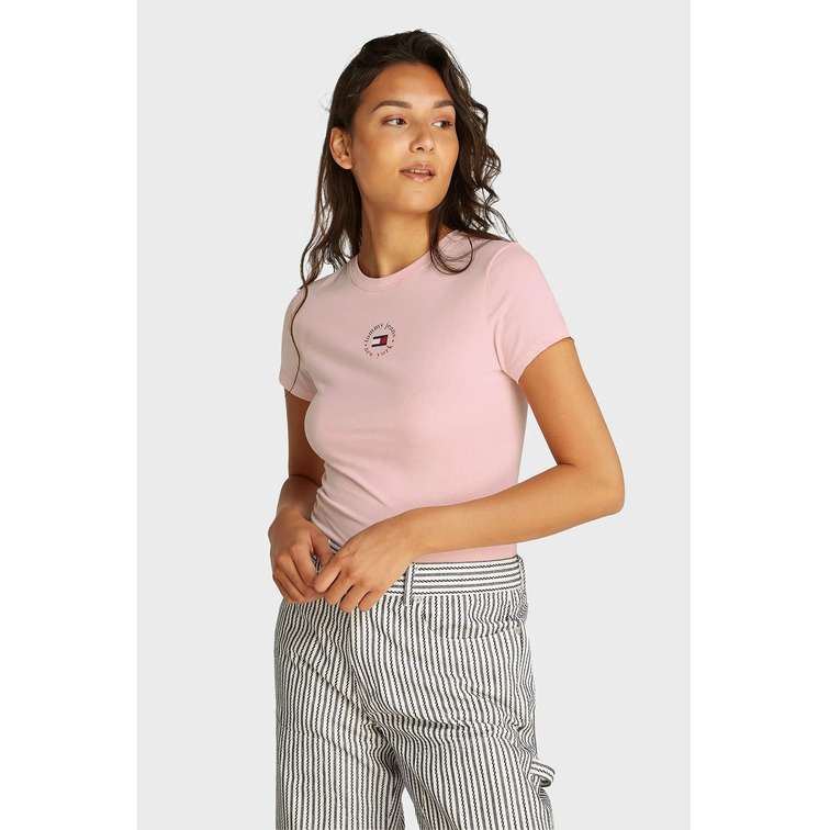 CAMISETA MUJER  TOMMY HILFIGER TJW SLIM ESSENTIAL LOGO 2 TEE