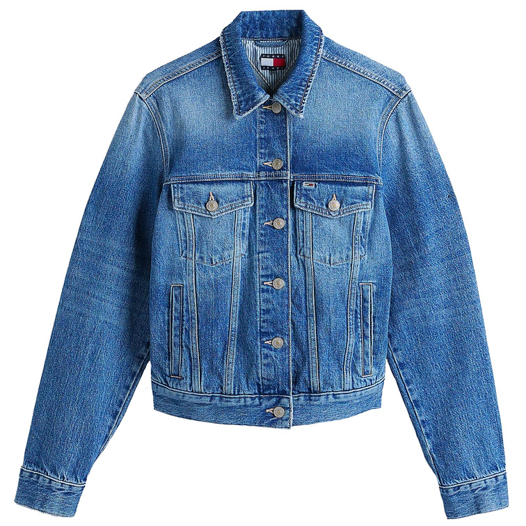 CAZADORA VAQUERA MUJER TOMMY JEANS CON ESCUDO DE LOGO
