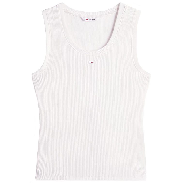 CAMISETA SIN MANGAS MUJER TOMMY JEANS LOGO BORDADO FIT SLIM