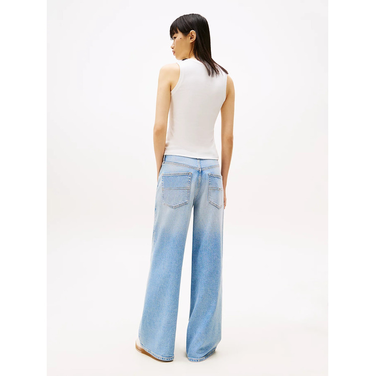 CAMISETA SIN MANGAS MUJER TOMMY JEANS LOGO BORDADO FIT SLIM