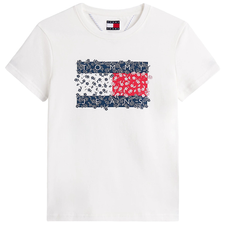 CAMISETA MUJER TOMMY JEANS LOGO FLORAL