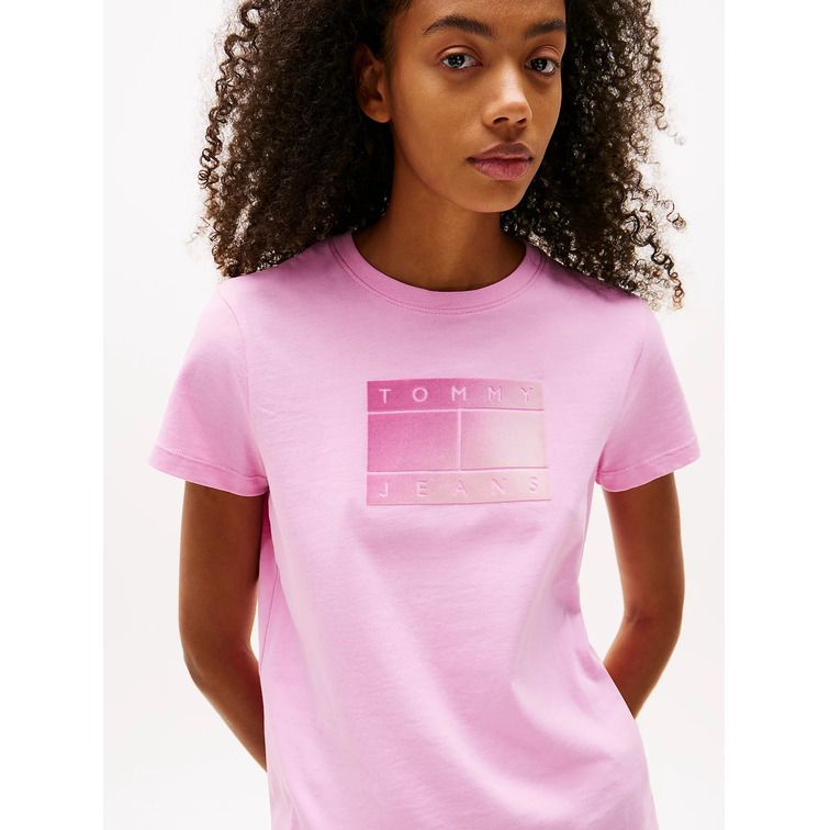 MUJER TJW REG GRADIENT FLAG SS U06