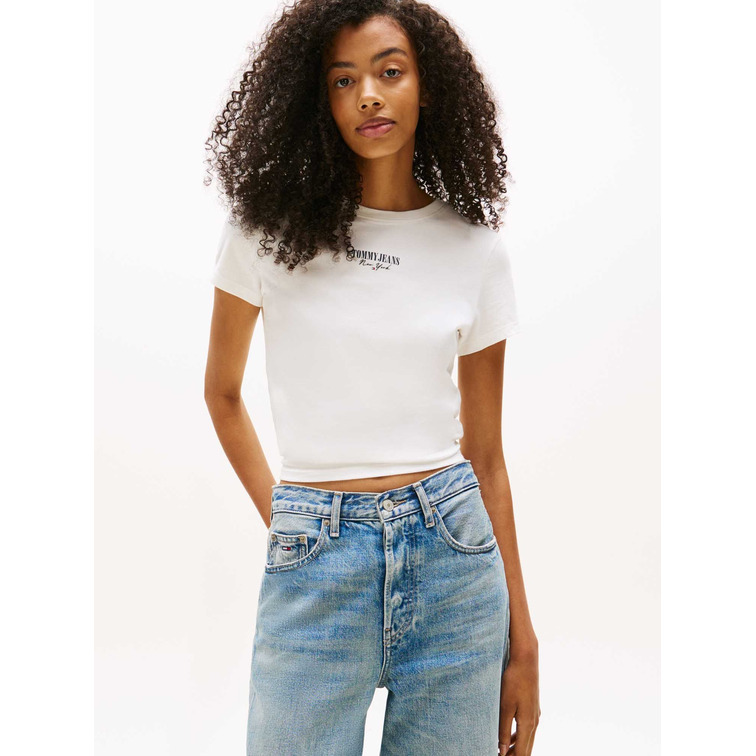 MUJER TJW SLIM ESSENTIAL LOGO2 TEE E YBL