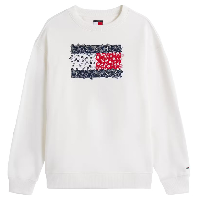 MUJER TJW RLX FLORAL FLAG CREW YBL