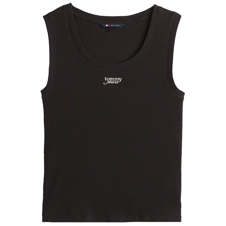 MUJER TJW SLIM SCRIPT RIB TANK TOP BDS