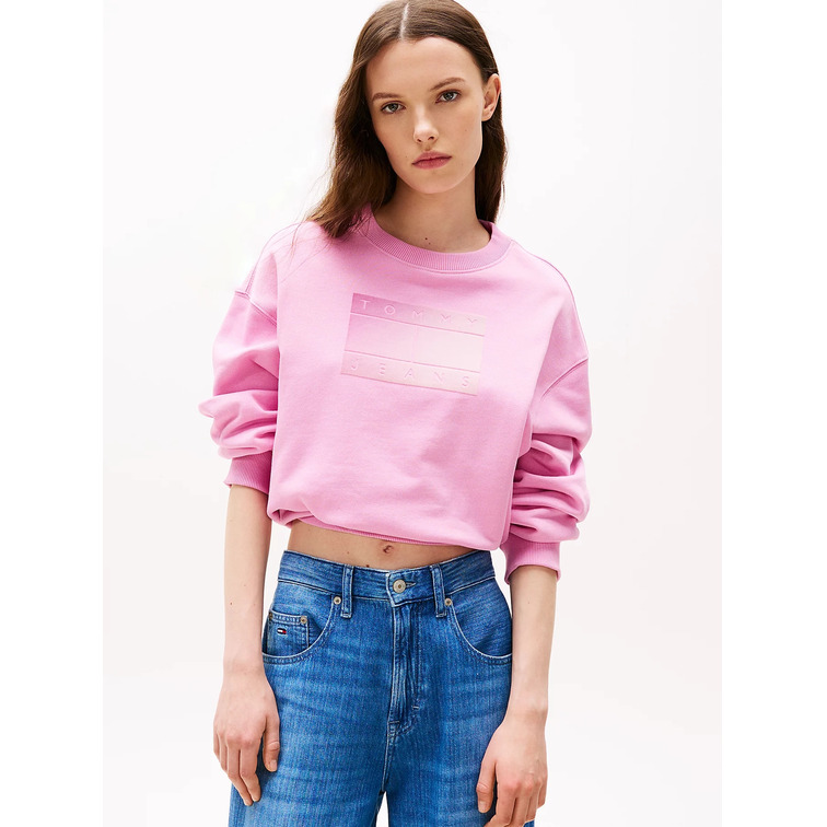 MUJER TJW RLX GRADIENT FLAG CREW U06