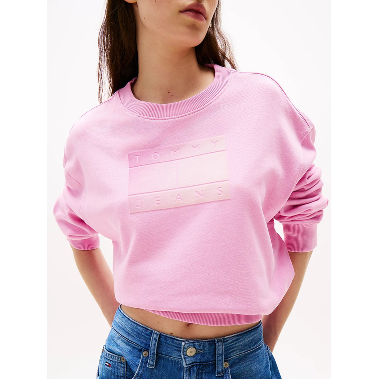 MUJER TJW RLX GRADIENT FLAG CREW U06