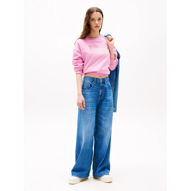 MUJER TJW RLX GRADIENT FLAG CREW U06