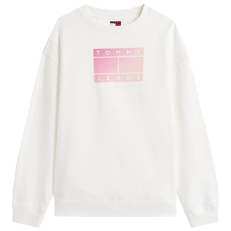 MUJER TJW RLX GRADIENT FLAG CREW YBL
