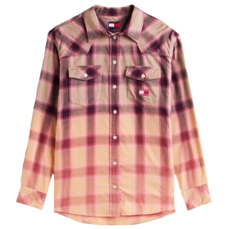 CAMISA MUJER  TOMMY HILFIGER TJW RLX FLANNEL SHIRT