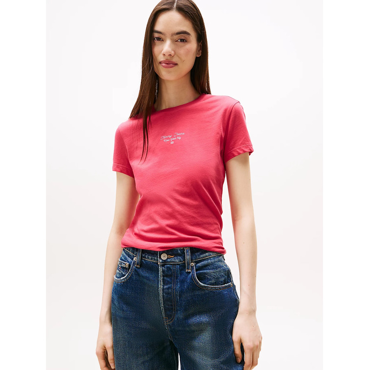 CAMISETA MUJER  TOMMY HILFIGER TJW SLIM ESS LOGO 1 TEE EXT