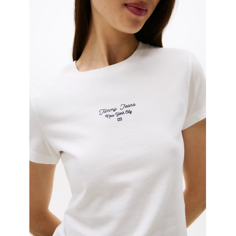 CAMISETA MUJER  TOMMY HILFIGER TJW SLIM ESS LOGO 1 TEE EXT