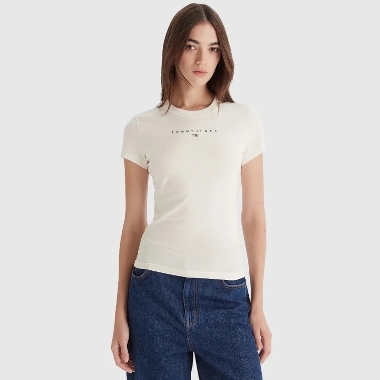 CAMISETA MUJER  TOMMY HILFIGER TJW SLIM BLING LINEAR TEE EXT