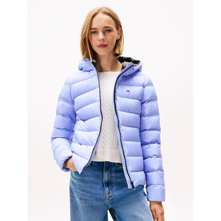 MUJER TJW SLIM HOOD PRNT DOWN JCKT E C5Z