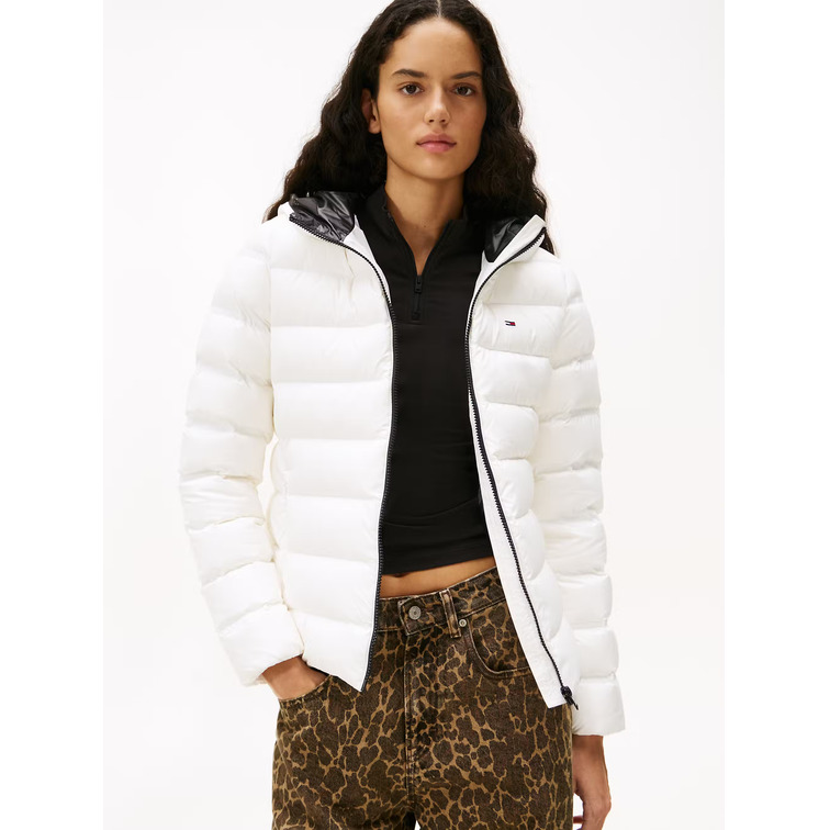 MUJER TJW SLIM HOOD PRNT DOWN JCKT E YBL