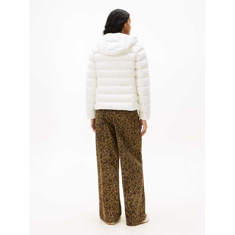 MUJER TJW SLIM HOOD PRNT DOWN JCKT E YBL