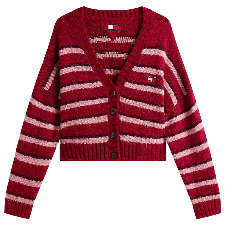 MUJER TJW BADGE STRIPE FLUFF CARDI E XJP