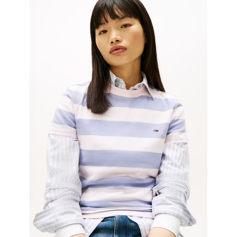 CAMISETA MUJER  TOMMY HILFIGER TJW REG S FLAG JERSEY SS TEE E