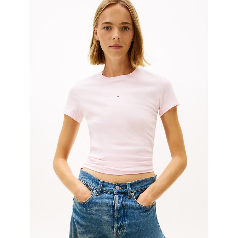 CAMISETA MUJER  TOMMY HILFIGER TJW SLIM MULTI LINEAR SS TEE