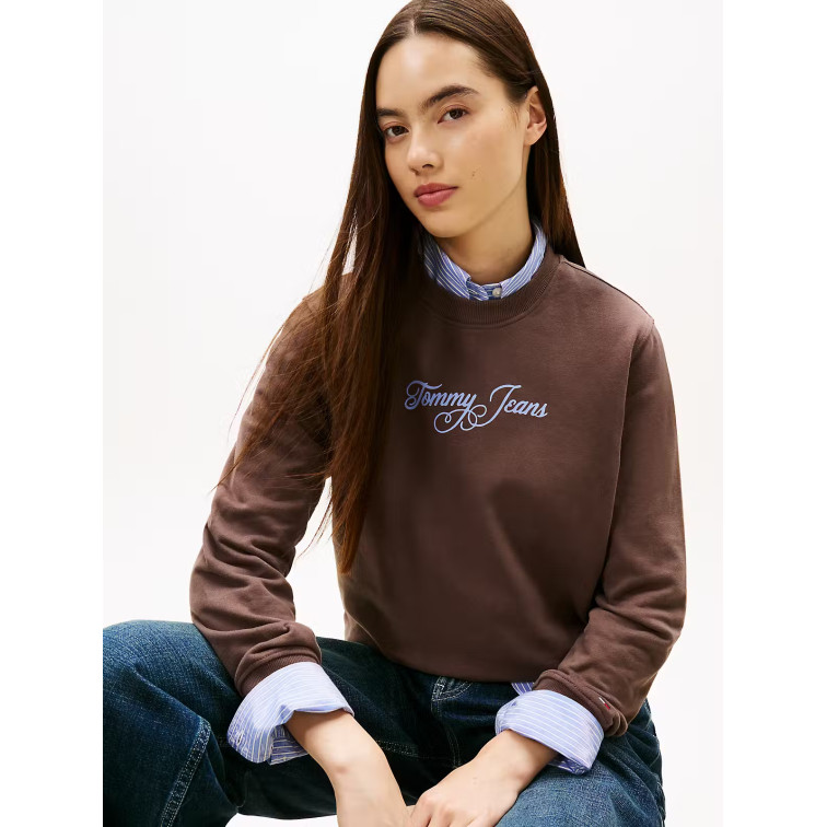 SUDADERA MUJER  TOMMY HILFIGER TJW REG ESS LOGO 1 CREW EXT