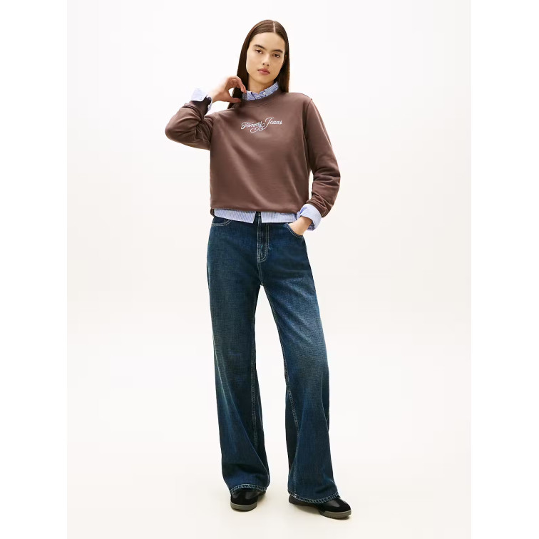 SUDADERA MUJER  TOMMY HILFIGER TJW REG ESS LOGO 1 CREW EXT