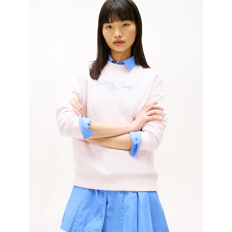 SUDADERA MUJER  TOMMY HILFIGER TJW REG ESS LOGO 1 CREW EXT