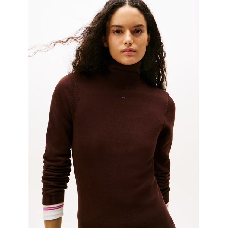 VESTIDO MUJER  TOMMY HILFIGER TJW ESS TURTLENECK SWEATER DRE