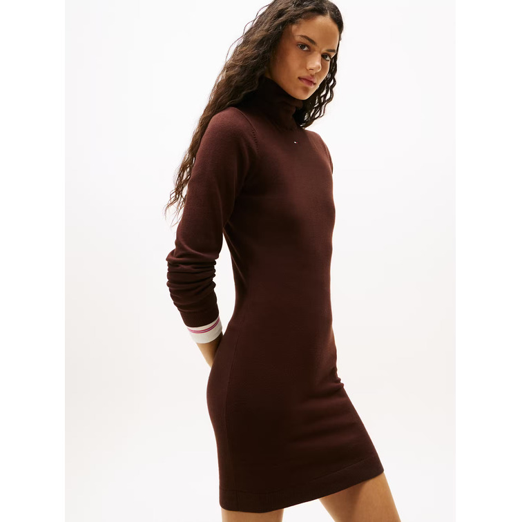 VESTIDO MUJER  TOMMY HILFIGER TJW ESS TURTLENECK SWEATER DRE
