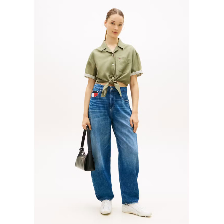 CAMISA MUJER  TOMMY HILFIGER TJW TIE FRONT LINEN SHIRT