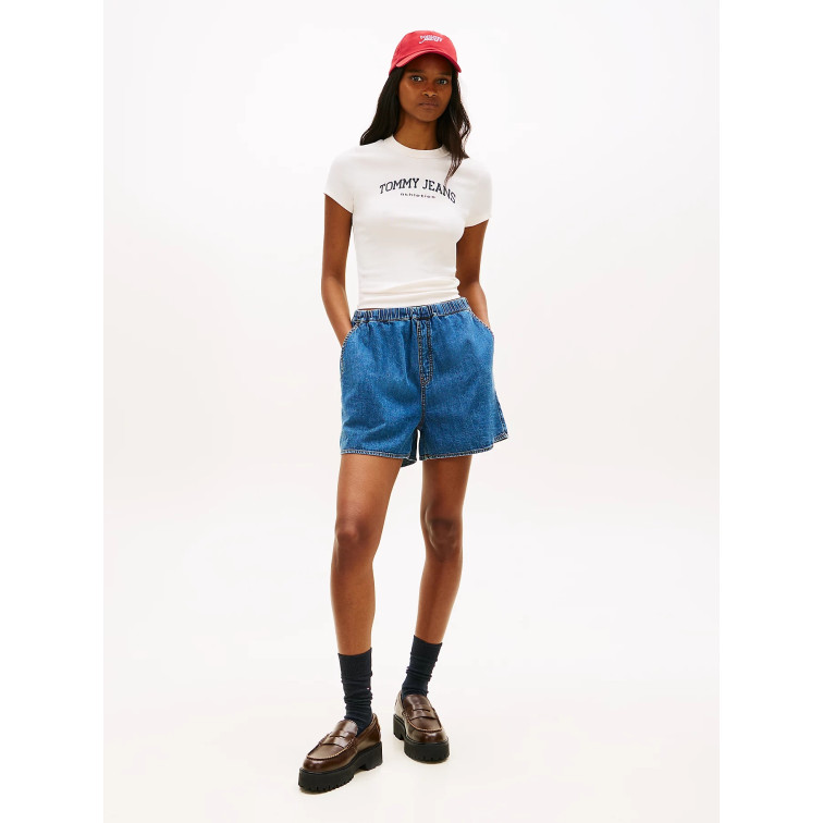 PANTALÓN CORTO MUJER  TOMMY HILFIGER TJW ESS CHAMBRAY  SHORTS EXT