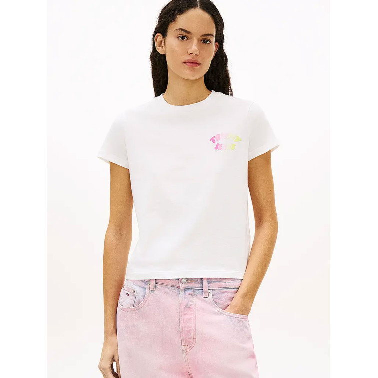 CAMISETA MUJER  TOMMY HILFIGER TJW REG TJ BUBBLE SS TEE EXT