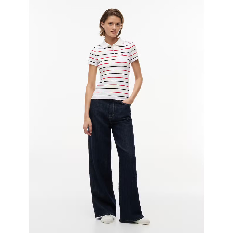POLO MUJER  TOMMY HILFIGER TJW SLIM RIB SS POLO