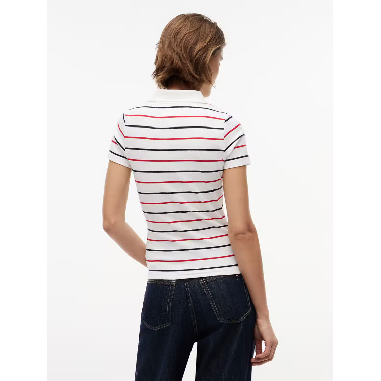 POLO MUJER  TOMMY HILFIGER TJW SLIM RIB SS POLO