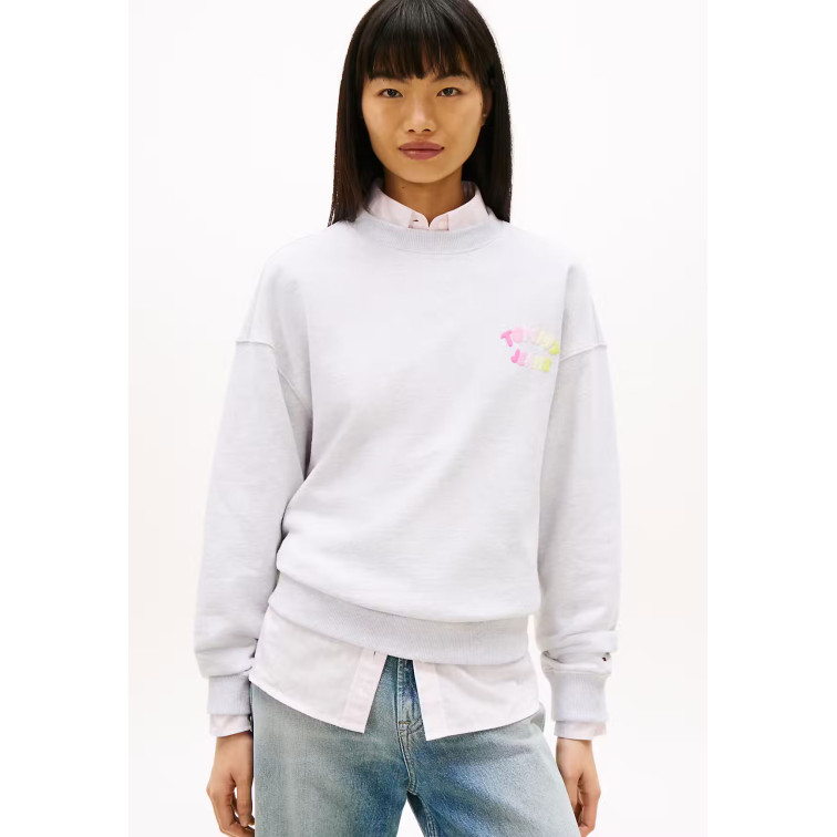 SUDADERA MUJER  TOMMY HILFIGER TJW BXY COLOR BUBBLE CREW EXT