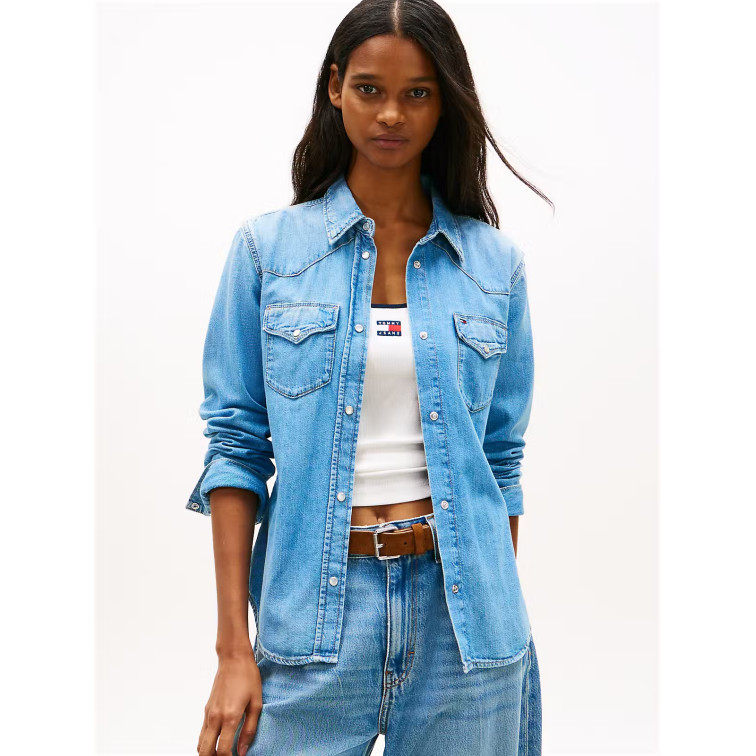 MUJER REG WSTRN DENIM SHIRT EXT BJ80 1AB