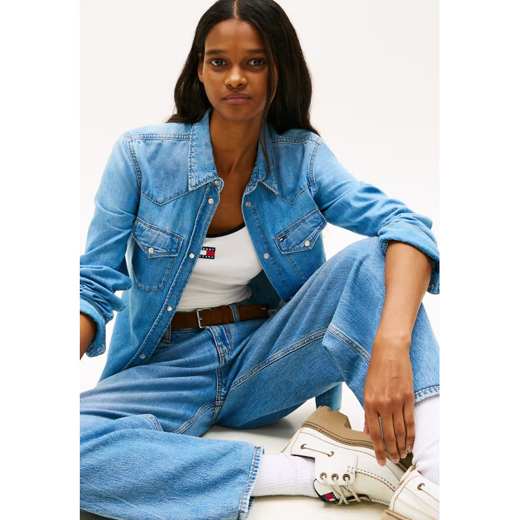 MUJER REG WSTRN DENIM SHIRT EXT BJ80 1AB